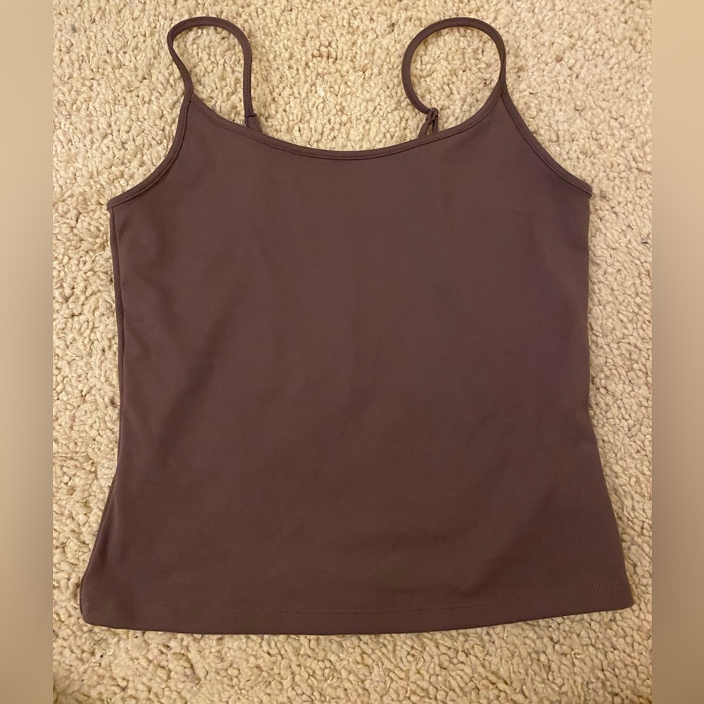 Wild Fable Chocolate Brown Butterbliss Tank Top